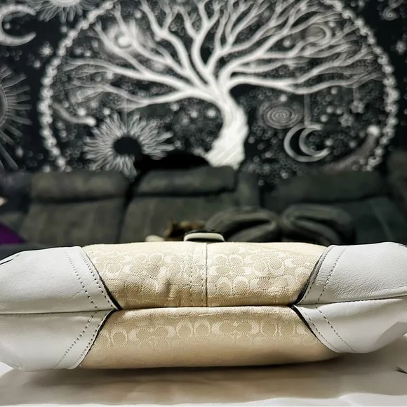 Vintage Coach soho shoulder bag 1994 year Beige and White new without tags - Picture 16 of 16